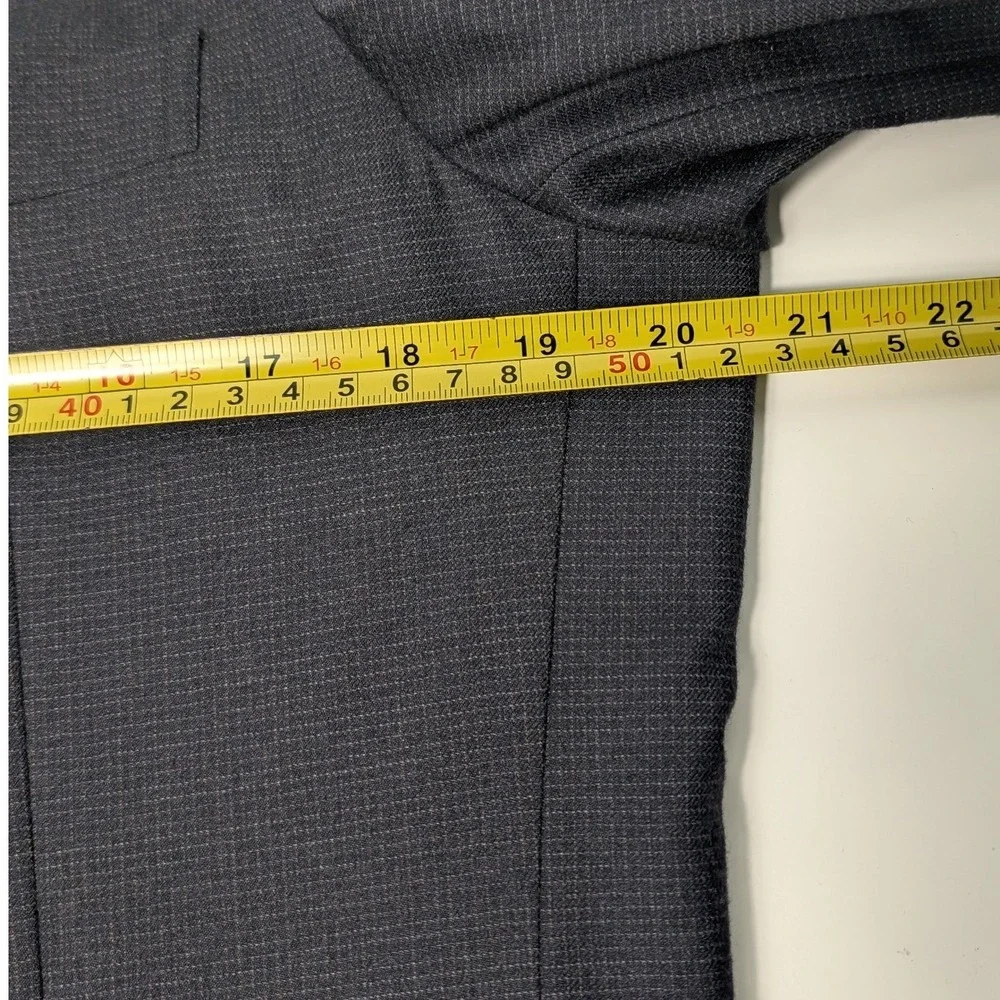 Gieves & Hawkes Blazer Men 38R Gray Wool Cashmere 3-Button Sport Coat Savile Row